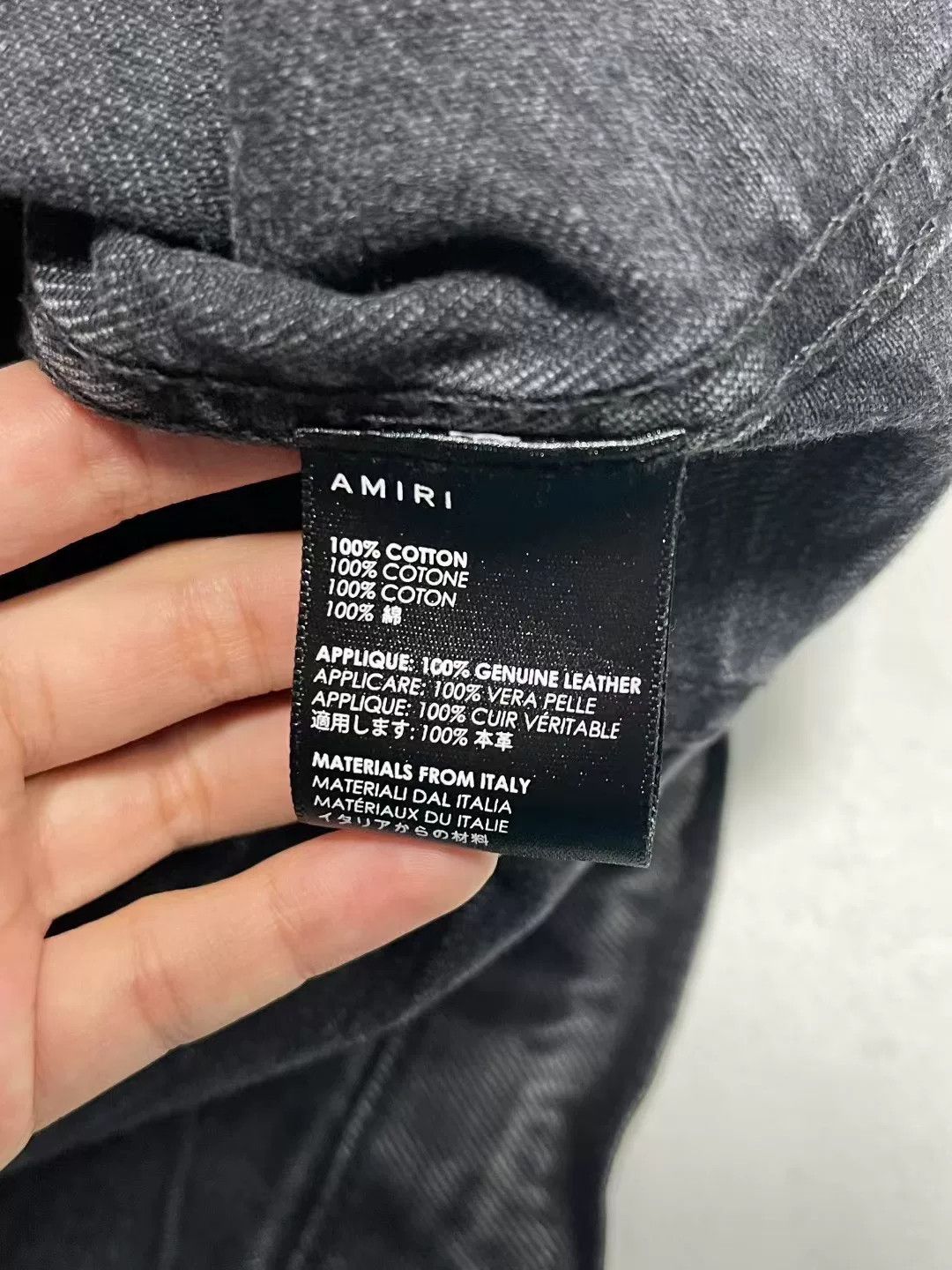 Amiri Amiri MX2 Washed Black Multi-Zip Denim Jacket Size US M / EU 48-50 / 2 - 6 Thumbnail