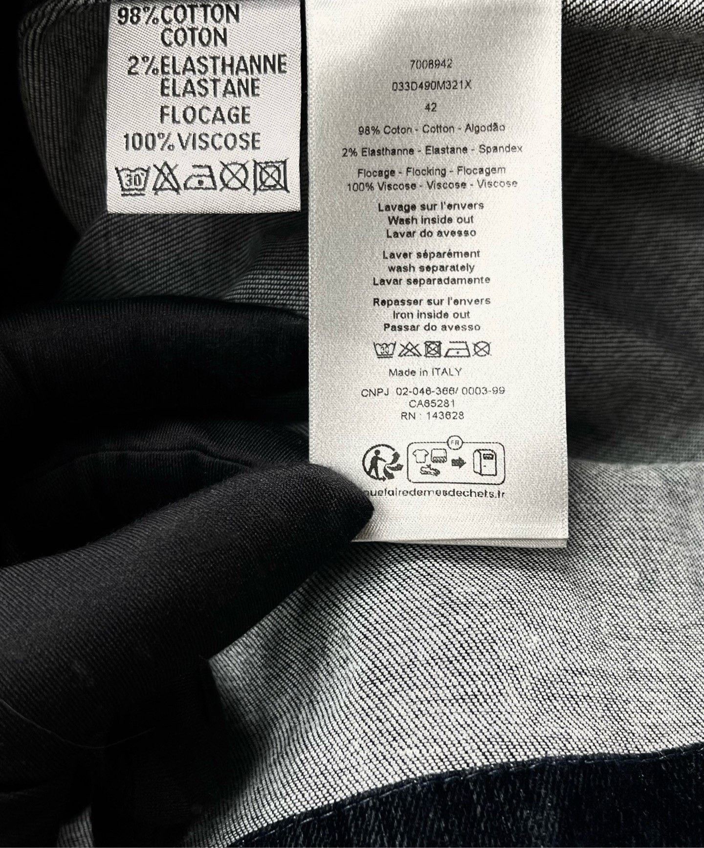 Dior Dior Oblique Denim Jacket Size US XS / EU 42 / 0 - 3 Thumbnail