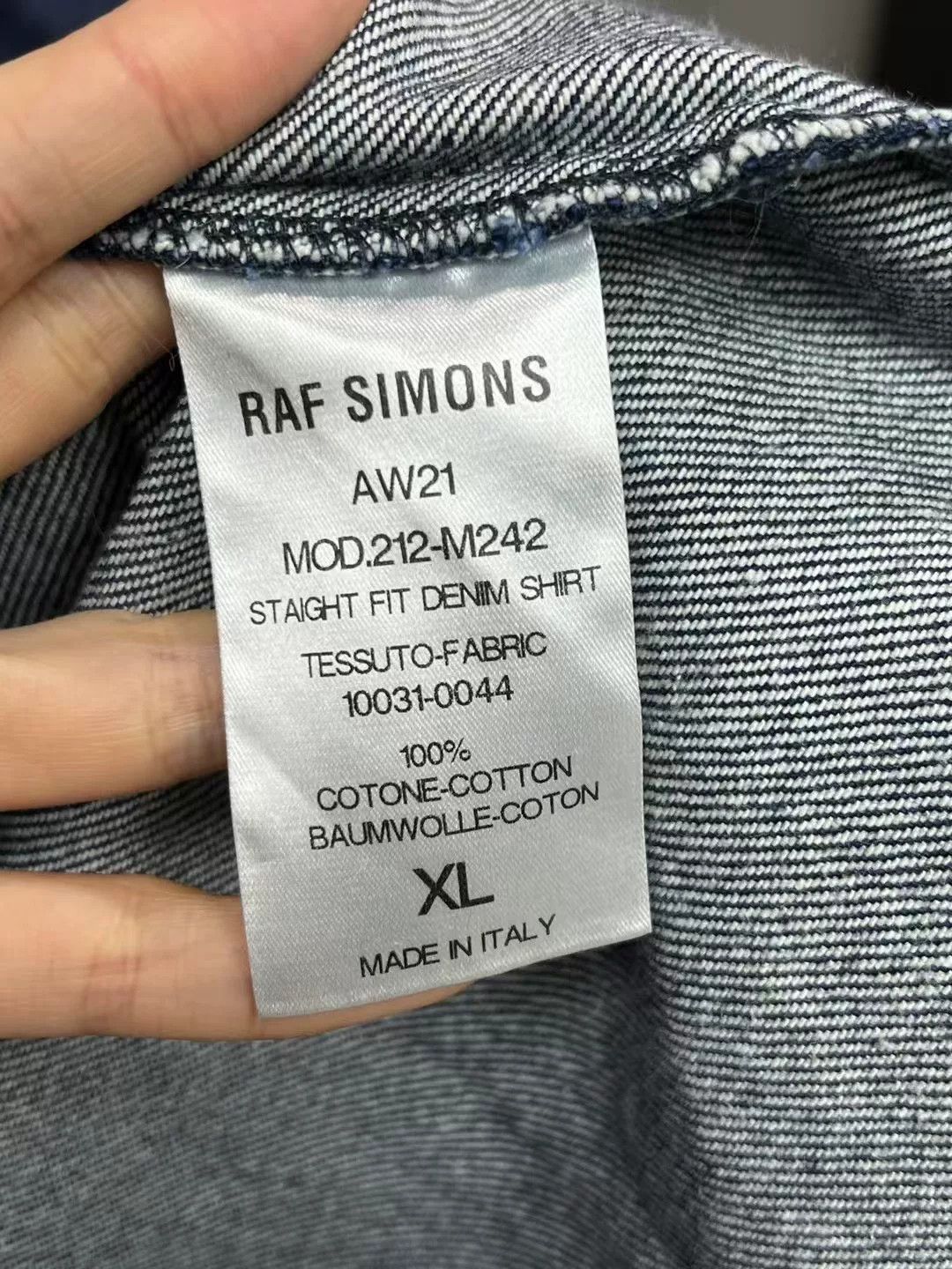 Raf Simons Raf Simons Blue Denim Shirt Jacket Size US XL / EU 56 / 4 - 3 Thumbnail