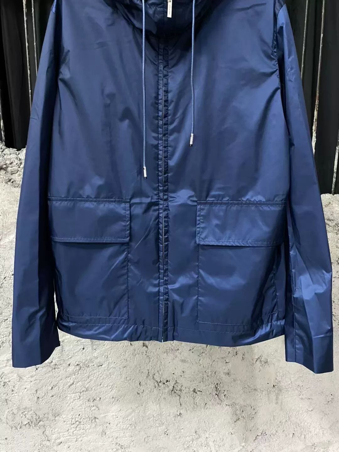 Dior Dior Navy Nylon Zip Hooded Jacket Size US S / EU 44-46 / 1 - 4 Thumbnail