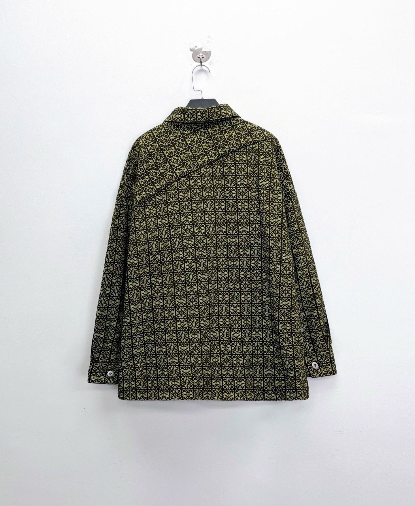 Loewe Loewe Anagram All-Over Logo Woven Coat Size US M / EU 48-50 / 2 - 2 Thumbnail