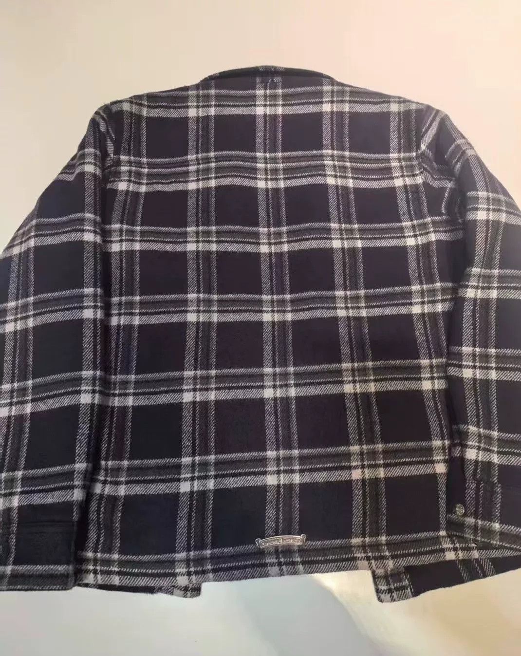 Chrome Hearts Chrome Hearts Dark Blue Plaid Cotton Jacket Size US S / EU 44-46 / 1 - 2 Thumbnail