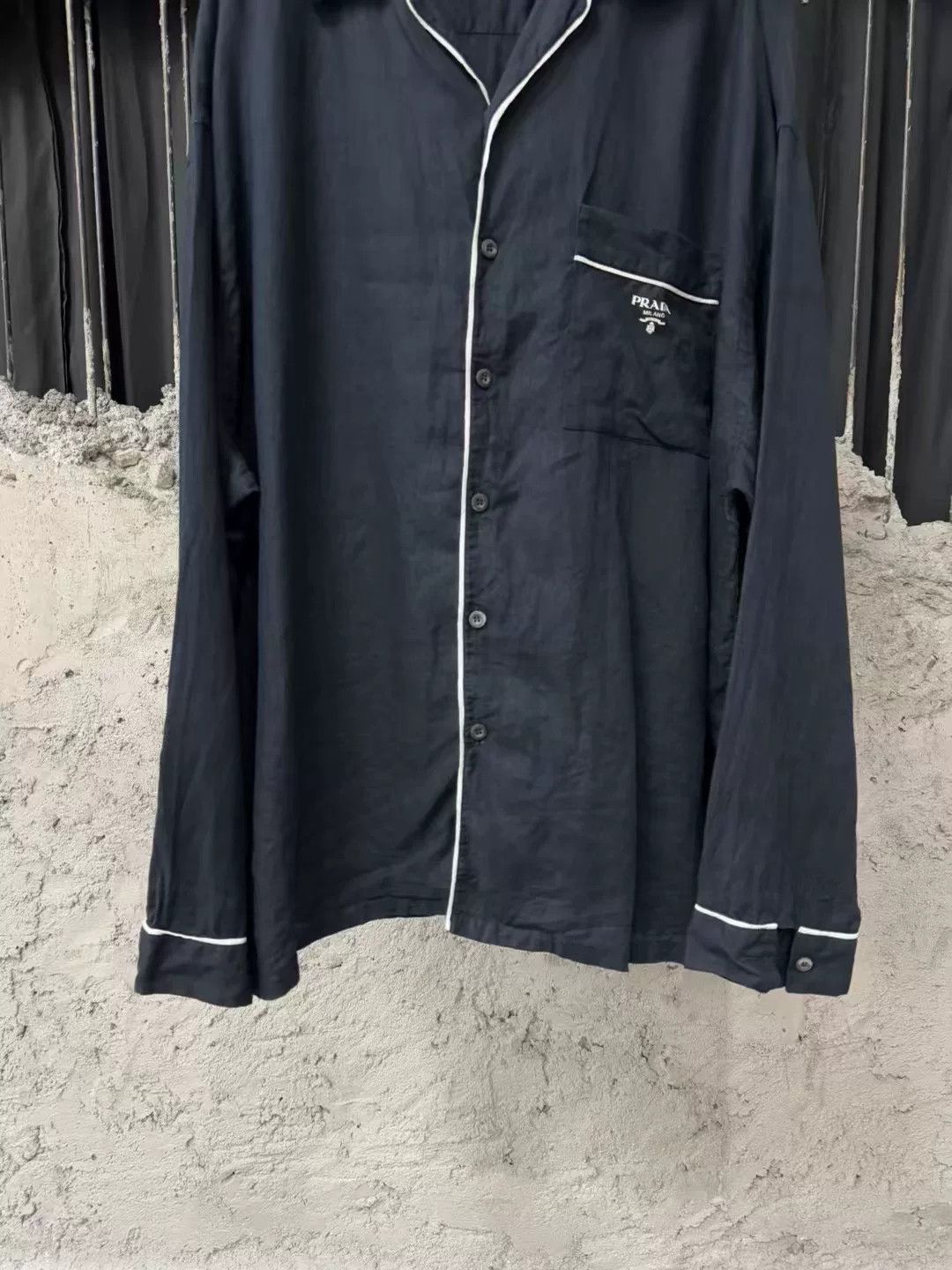 Prada Prada Classic Logo Pocket Shirt Jacket Size US L / EU 52-54 / 3 - 4 Thumbnail