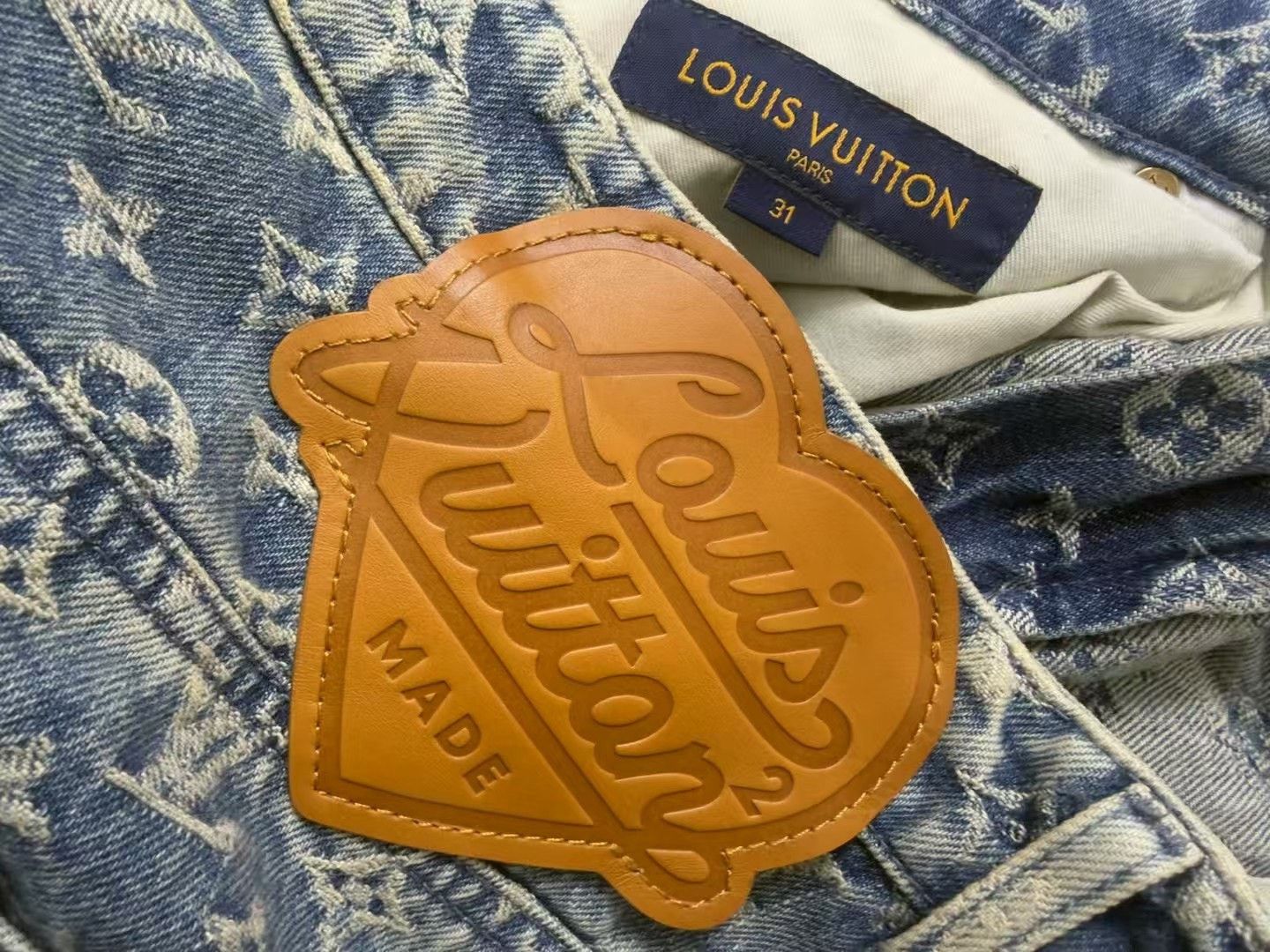 Louis Vuitton Louis Vuitton Nigo Monogram Patchwork Jeans Size US 31 - 7 Thumbnail