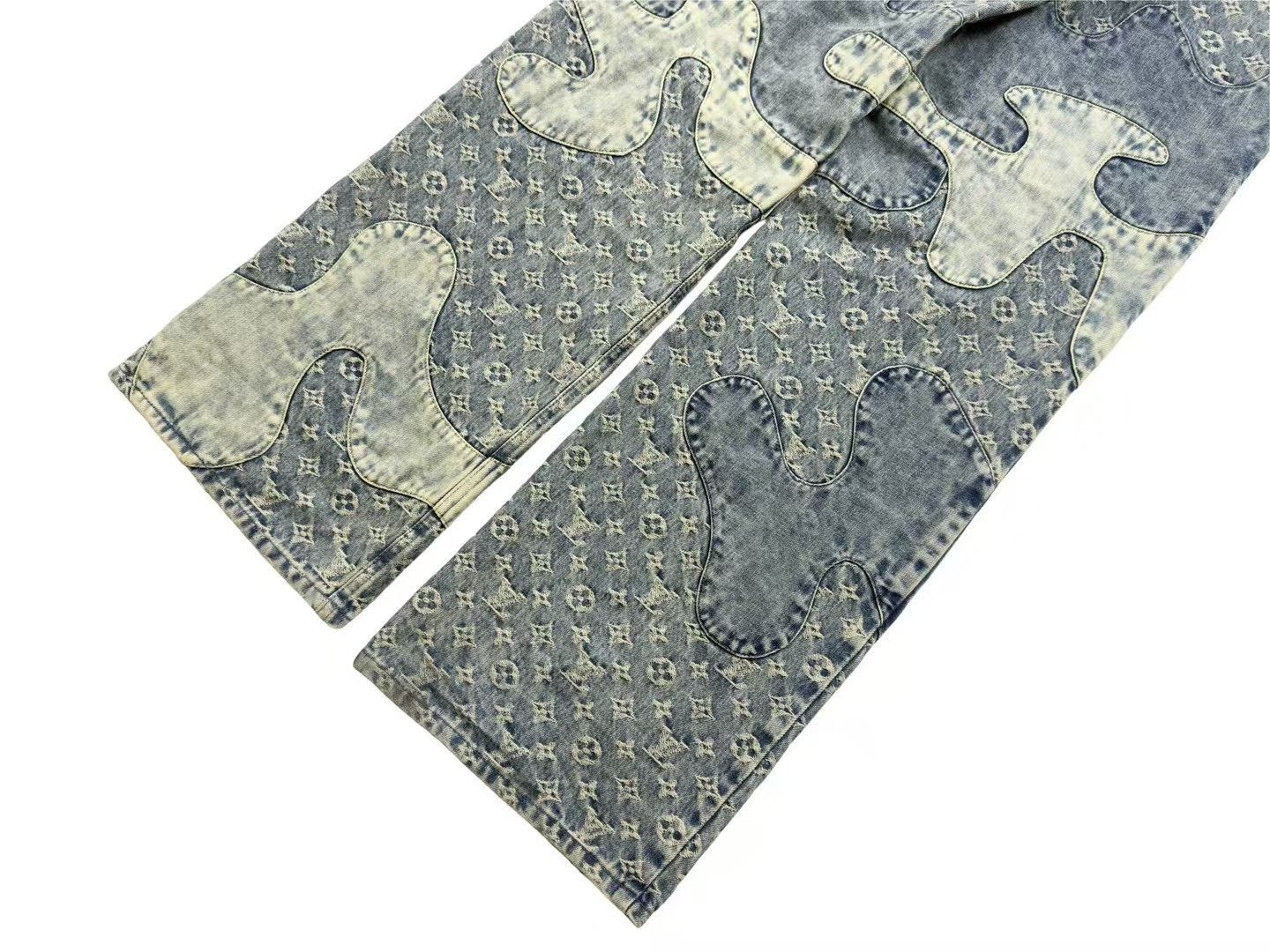 Louis Vuitton Louis Vuitton Nigo Monogram Patchwork Jeans Size US 31 - 6 Thumbnail