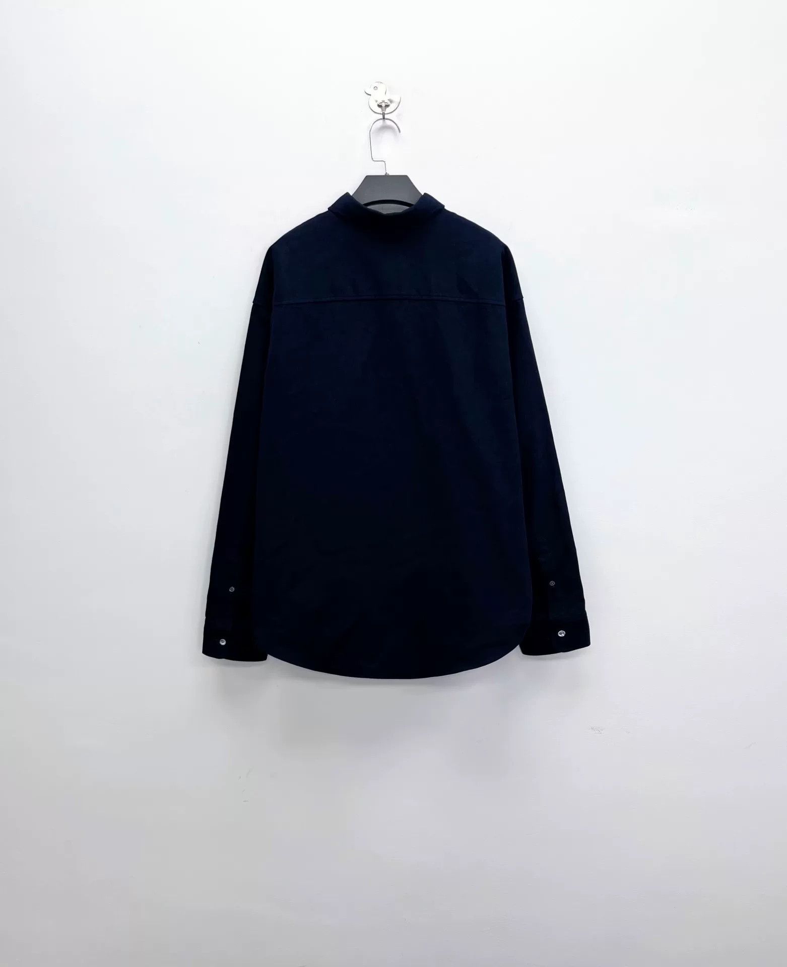 AMI Ami New Navy Embroidered Heart Logo Shirt Jacket Size US XS / EU 42 / 0 - 2 Thumbnail