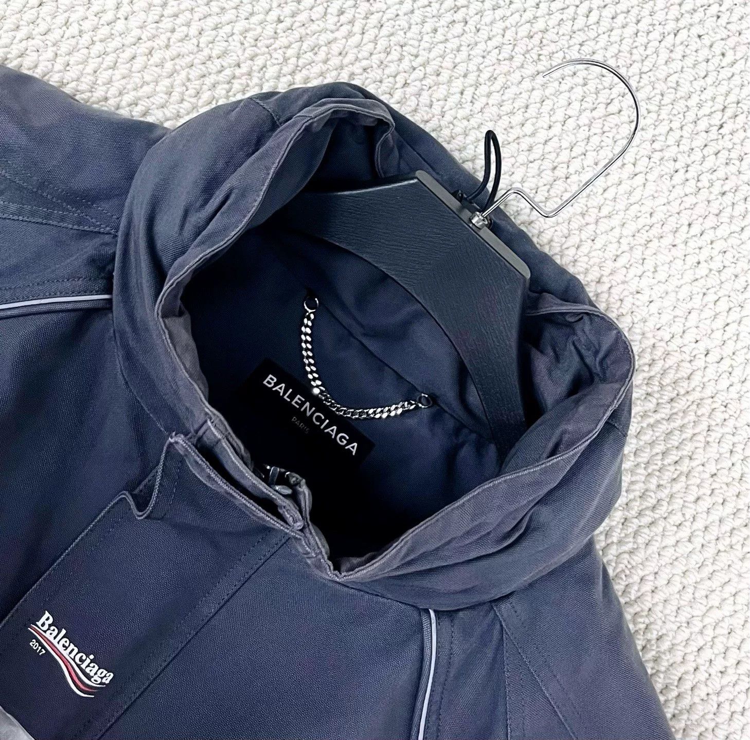Balenciaga Balenciaga Coke Embroidered Parka Coat Size US S / EU 44-46 / 1 - 3 Thumbnail