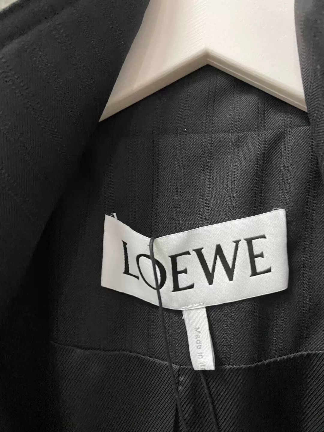 Loewe Loewe Black Vertical Stripe Wool Balloon Jacket Size S / US 4 / IT 40 - 6 Thumbnail
