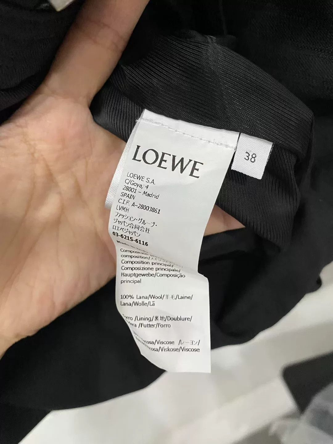 Loewe Loewe Black Vertical Stripe Wool Balloon Jacket Size S / US 4 / IT 40 - 7 Thumbnail