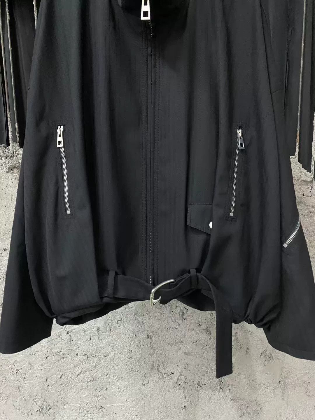 Loewe Loewe Black Vertical Stripe Wool Balloon Jacket Size S / US 4 / IT 40 - 4 Thumbnail