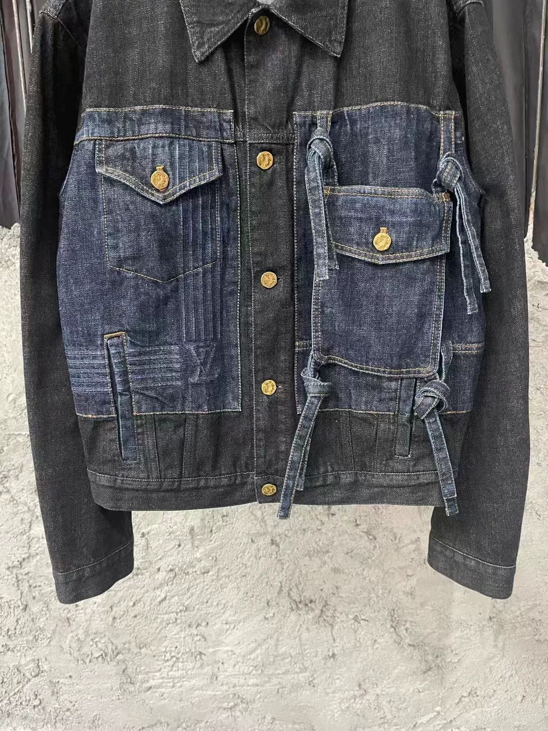 Louis Vuitton Louis Vuitton Black Purple Denim Jacket Size US S / EU 44-46 / 1 - 4 Thumbnail