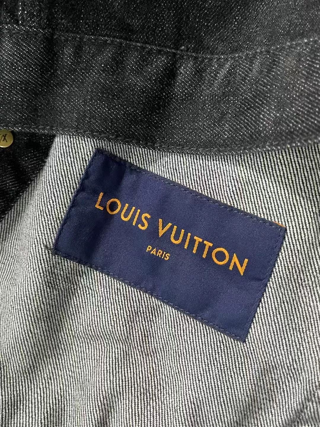 Louis Vuitton Louis Vuitton Black Purple Denim Jacket Size US S / EU 44-46 / 1 - 6 Thumbnail