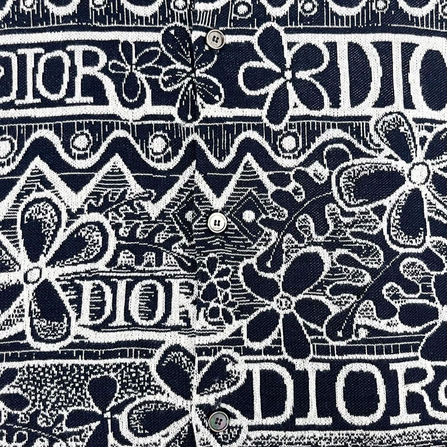 Stussy Dior Stussy Floral Graffiti Logo Shirt Size US S / EU 44-46 / 1 - 4 Thumbnail