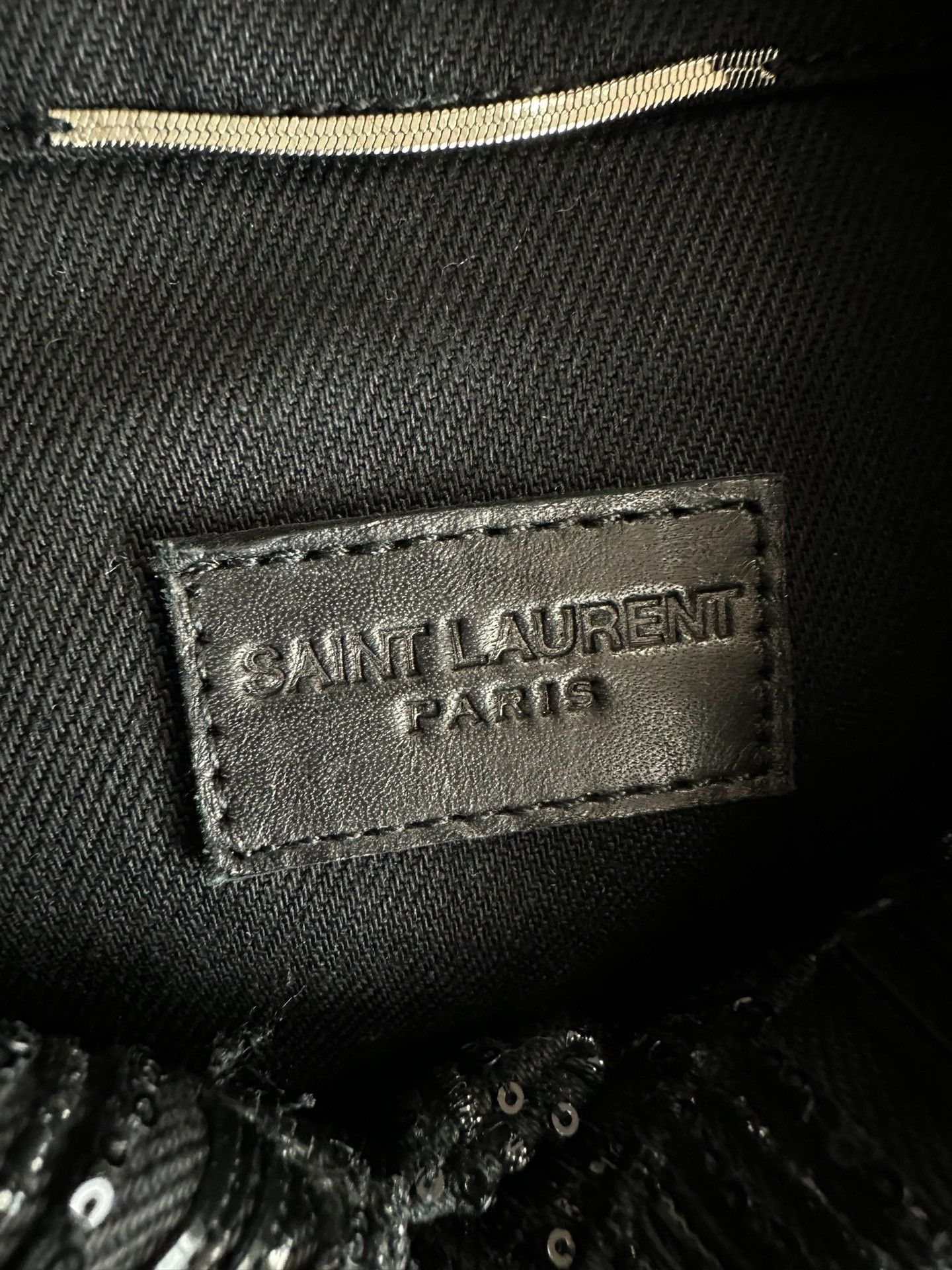 Saint Laurent Paris Saint Laurent Scaled Beaded Denim Jacket Size US M / EU 48-50 / 2 - 4 Thumbnail