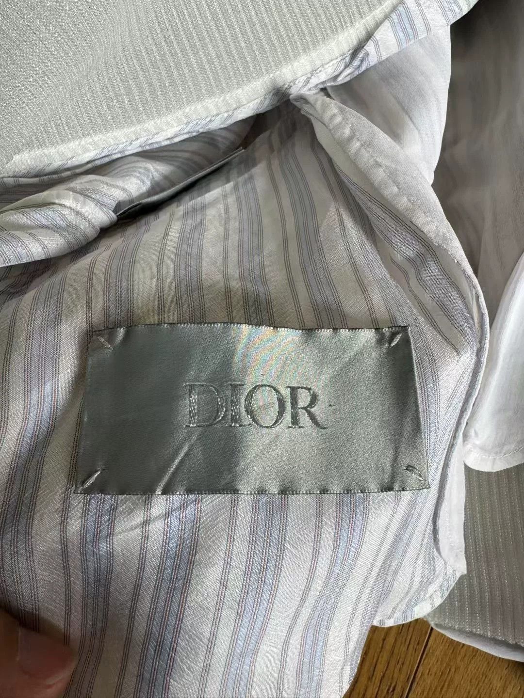 Dior Dior Lightweight Organza Sleeve Striped Jacket Size US M / EU 48-50 / 2 - 4 Thumbnail