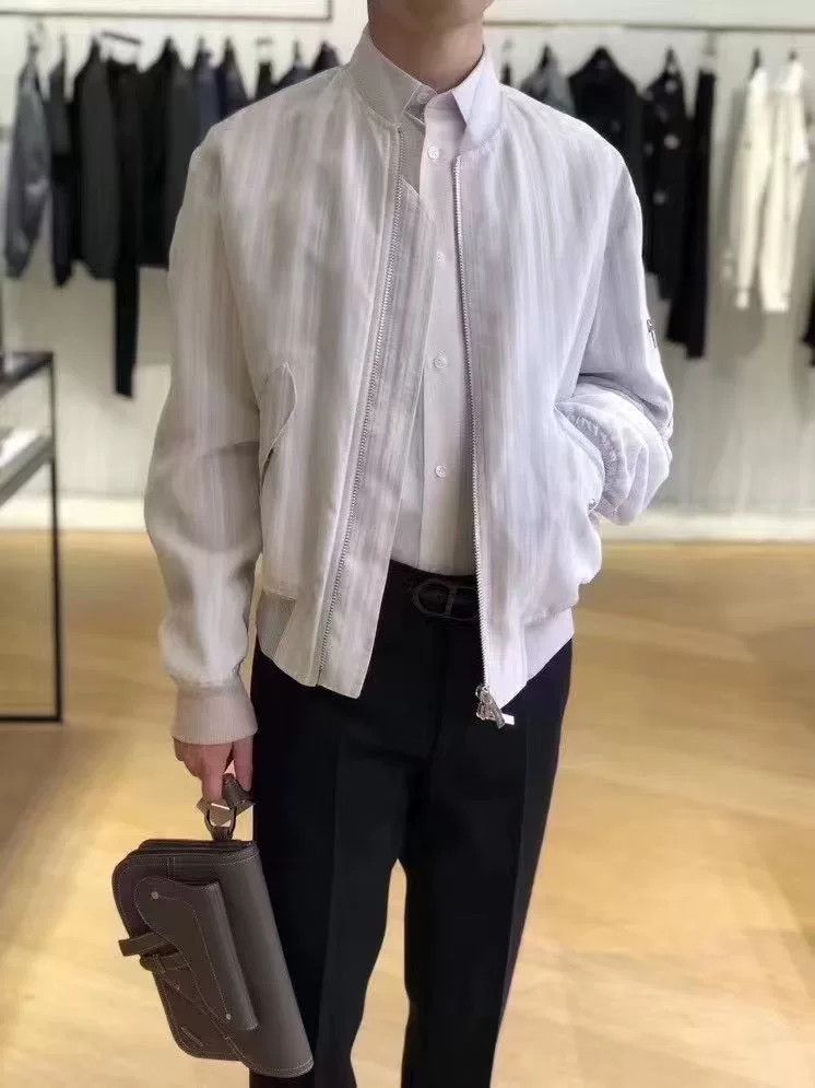 Dior Dior Lightweight Organza Sleeve Striped Jacket Size US M / EU 48-50 / 2 - 7 Thumbnail