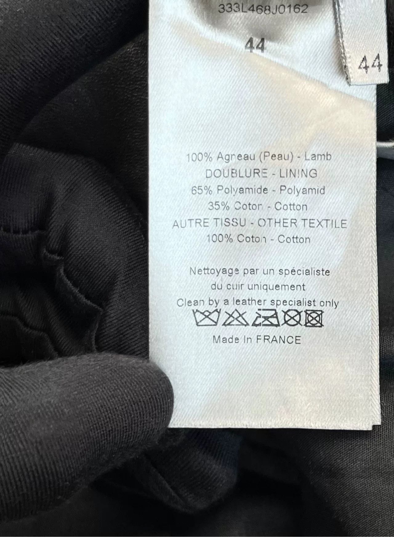 Dior Dior Black Lambskin Denim Patchwork Jacket Size US S / EU 44-46 / 1 - 4 Thumbnail