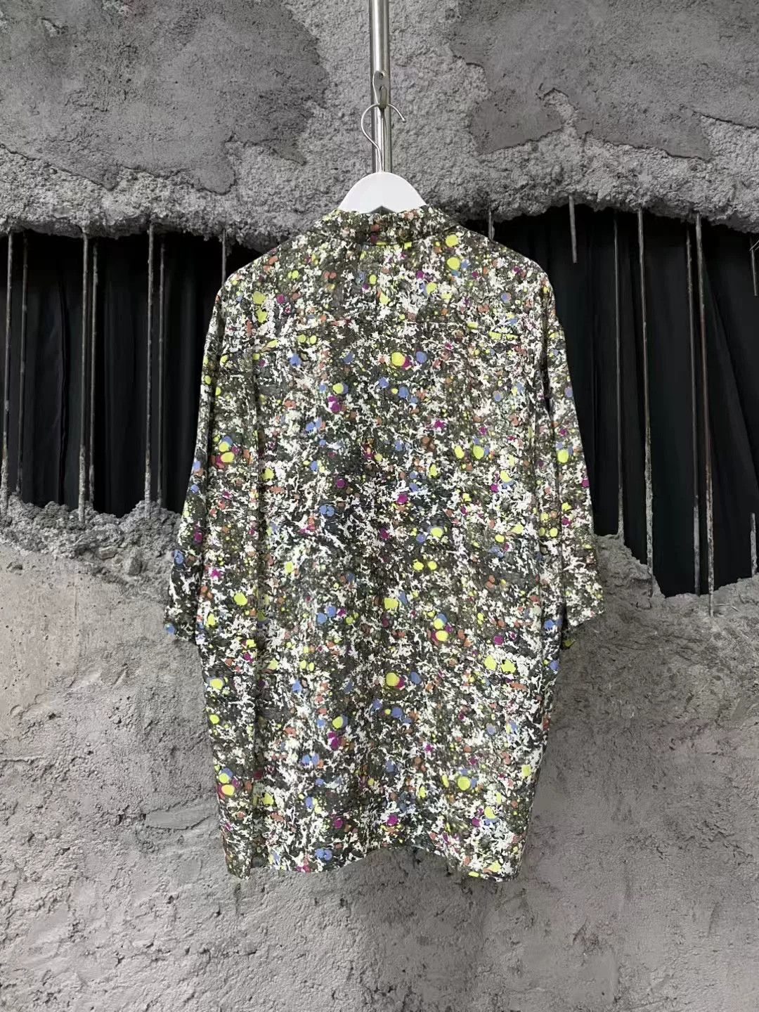 Lemaire Lemaire Graffiti Floral Polka Dot Shirt Size M / US 6-8 / IT 42-44 - 2 Thumbnail