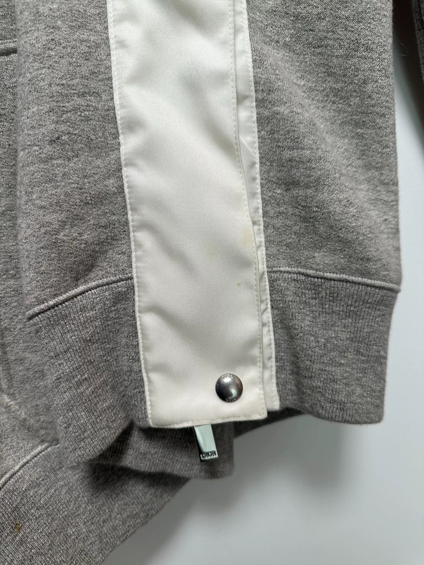 Sacai Dior Sacai Grey Logo Patch Sweatshirt Size US M / EU 48-50 / 2 - 7 Thumbnail