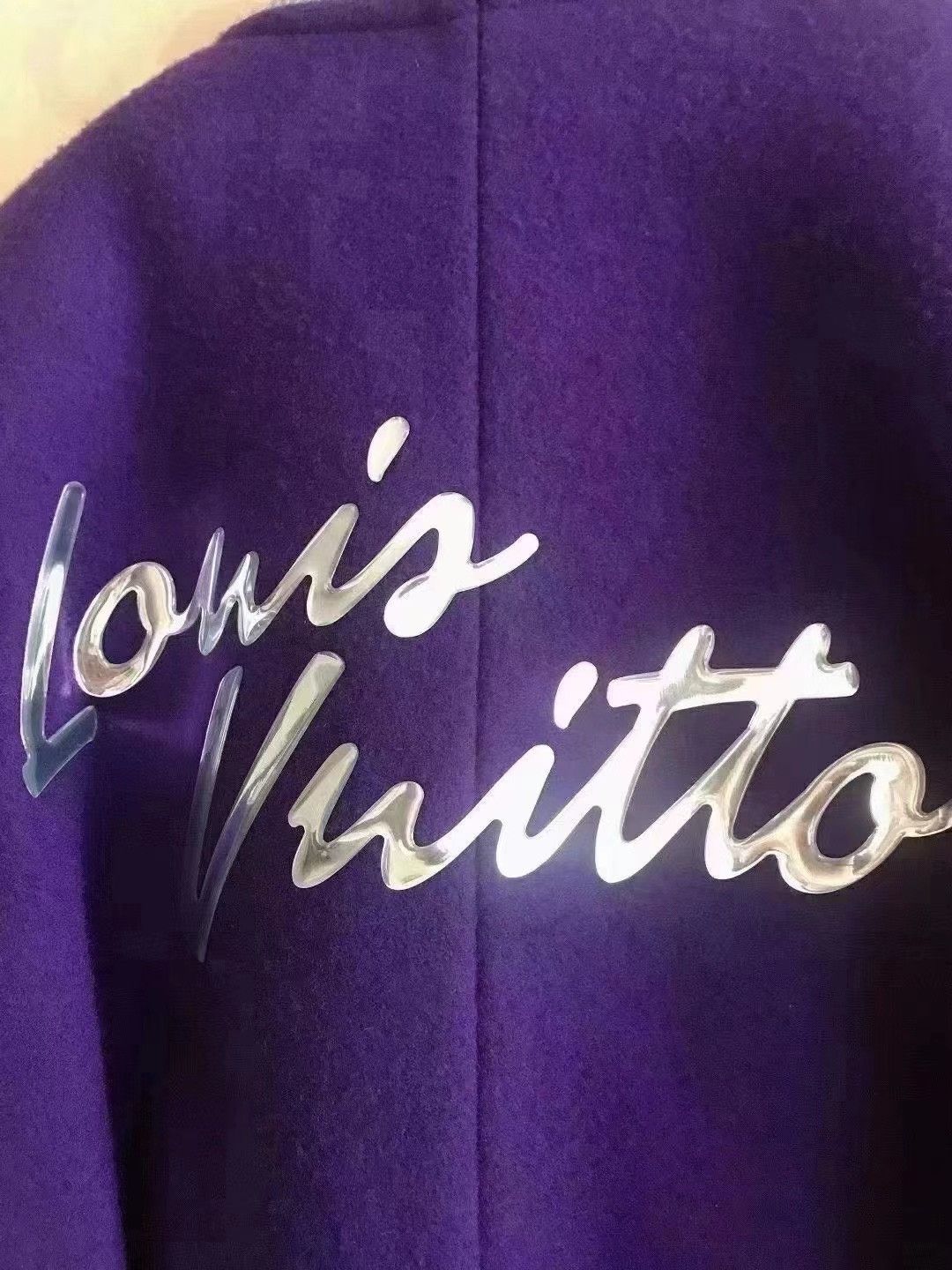 Louis Vuitton Louis Vuitton Purple Embossed Varsity Jacket Size US M / EU 48-50 / 2 - 4 Thumbnail