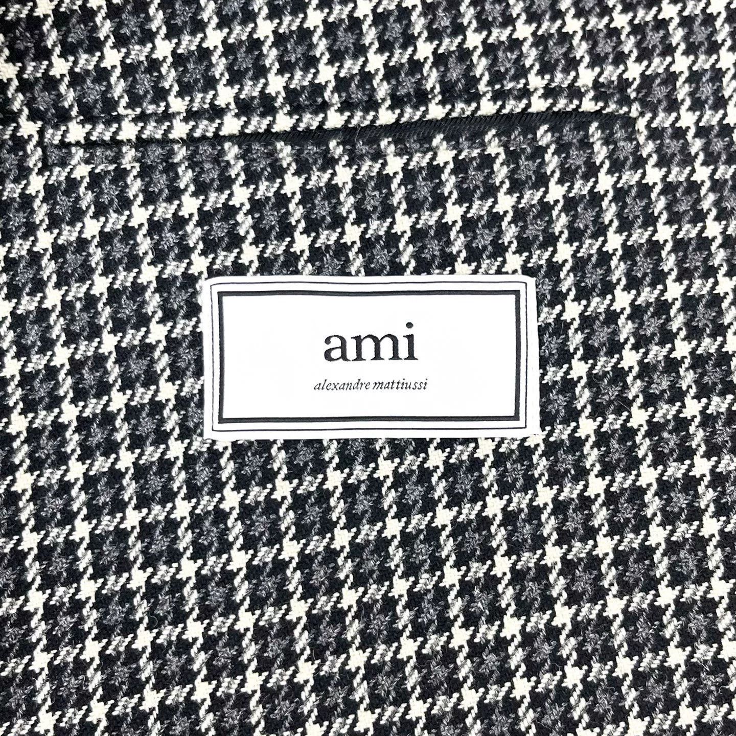 AMI Ami Houndstooth Single-Breasted Blazer Size US M / EU 48-50 / 2 - 3 Thumbnail