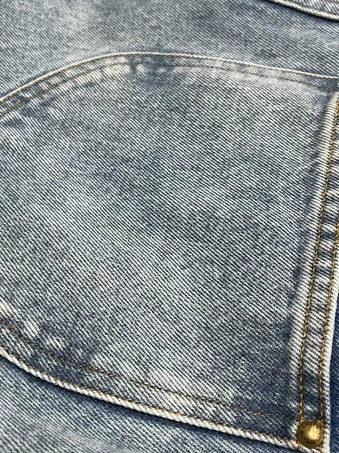 Louis Vuitton Louis Vuitton Washed Blue Back Leather Patch Jeans Size US 29 - 6 Thumbnail