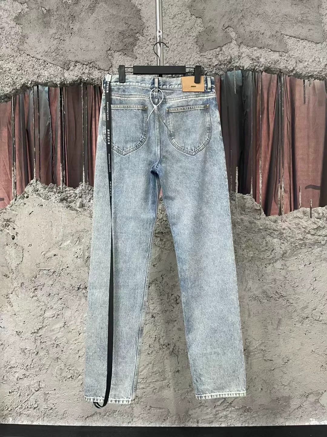 Louis Vuitton Louis Vuitton Washed Blue Back Leather Patch Jeans Size US 29 - 2 Thumbnail