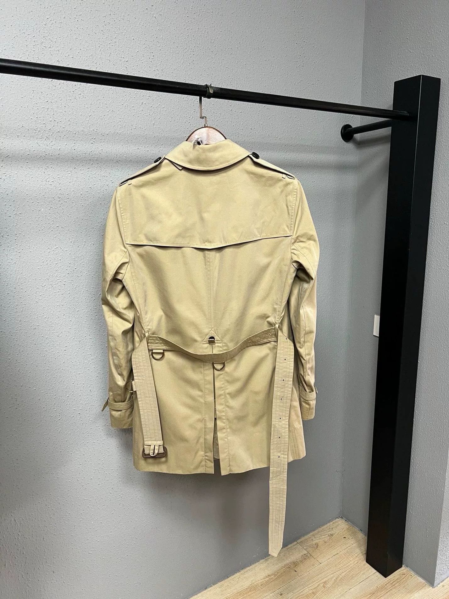Burberry Burberry Kensington Mid-Length Check Trench Coat Size US M / EU 48-50 / 2 - 2 Thumbnail