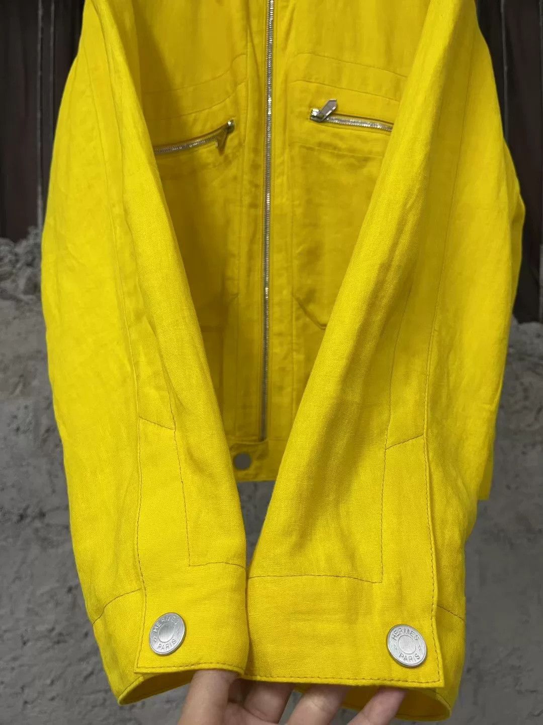 Hermes Hermes Lemon Yellow Denim Jacket Size US M / EU 48-50 / 2 - 5 Thumbnail