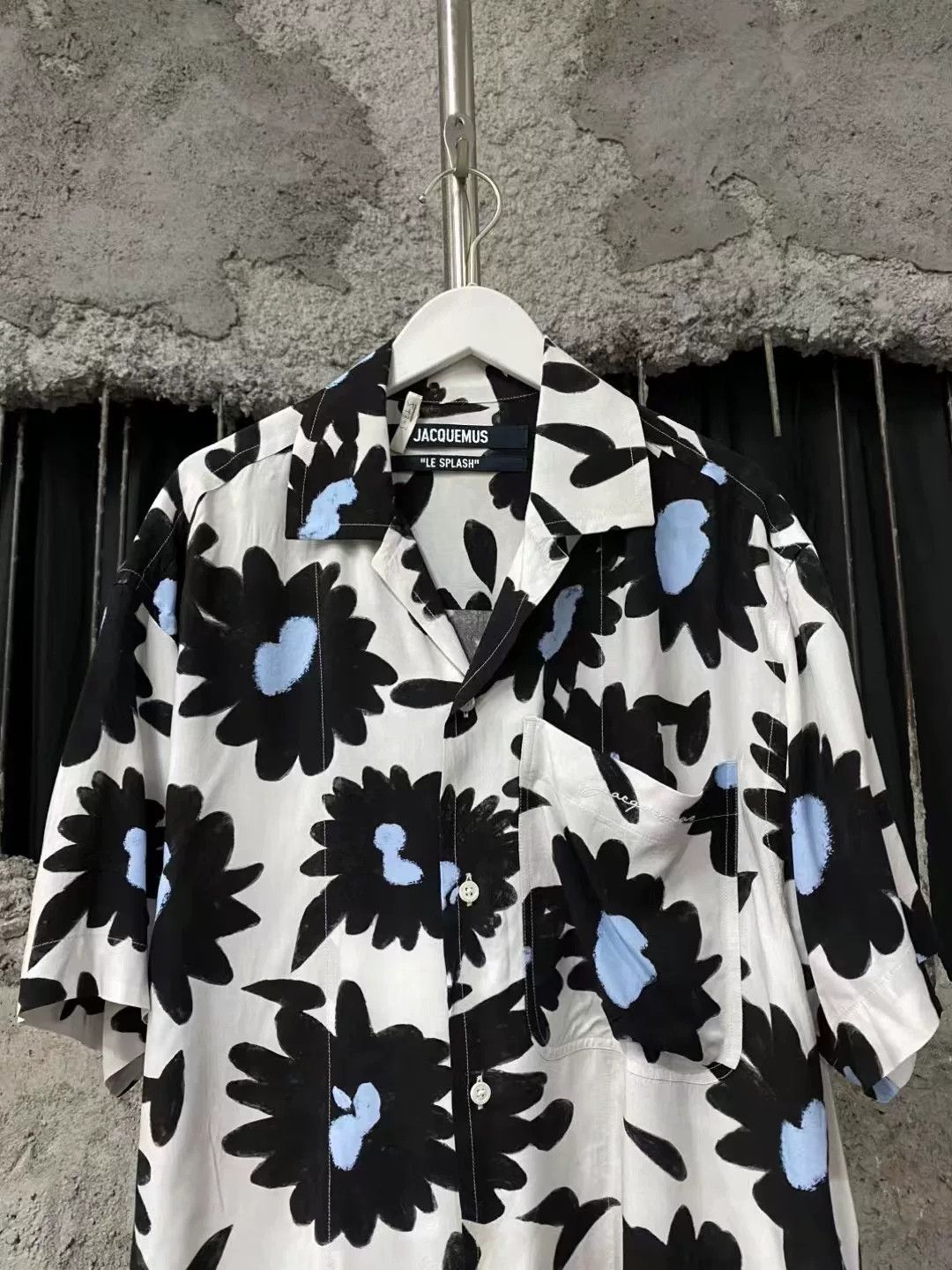 Jacquemus Jacquemus Black Blue Heart Flower Shirt Size L / US 10 / IT 46 - 3 Thumbnail