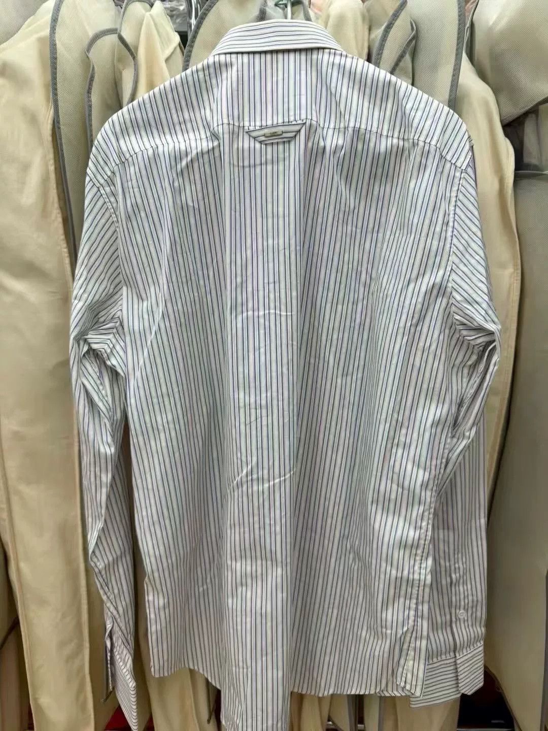 Louis Vuitton Louis Vuitton Blue White Stripe Long-sleeve Shirt Size US M / EU 48-50 / 2 - 2 Thumbnail