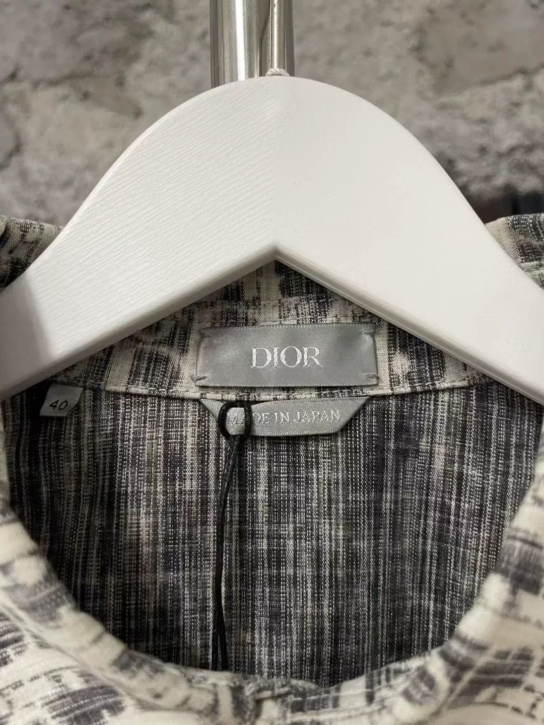 Dior Dior Gray Silver Monogram Denim Shirt Jacket Size US XXS / EU 40 - 5 Thumbnail