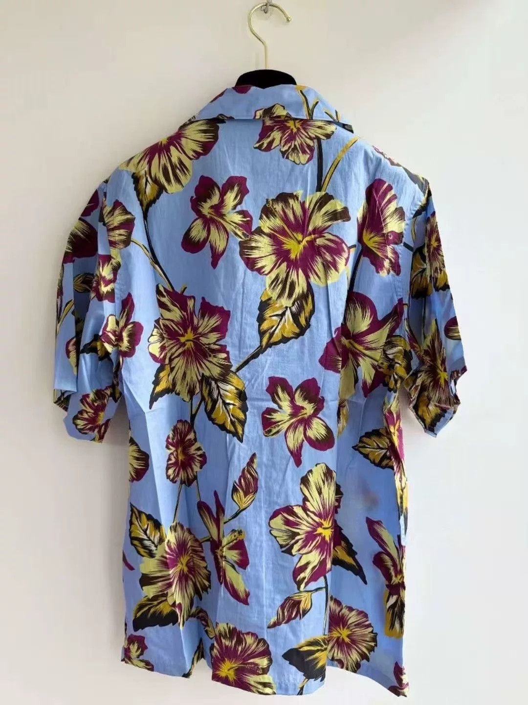 Prada Prada Floral Short-Sleeve Shirt with Logo Size US M / EU 48-50 / 2 - 2 Thumbnail