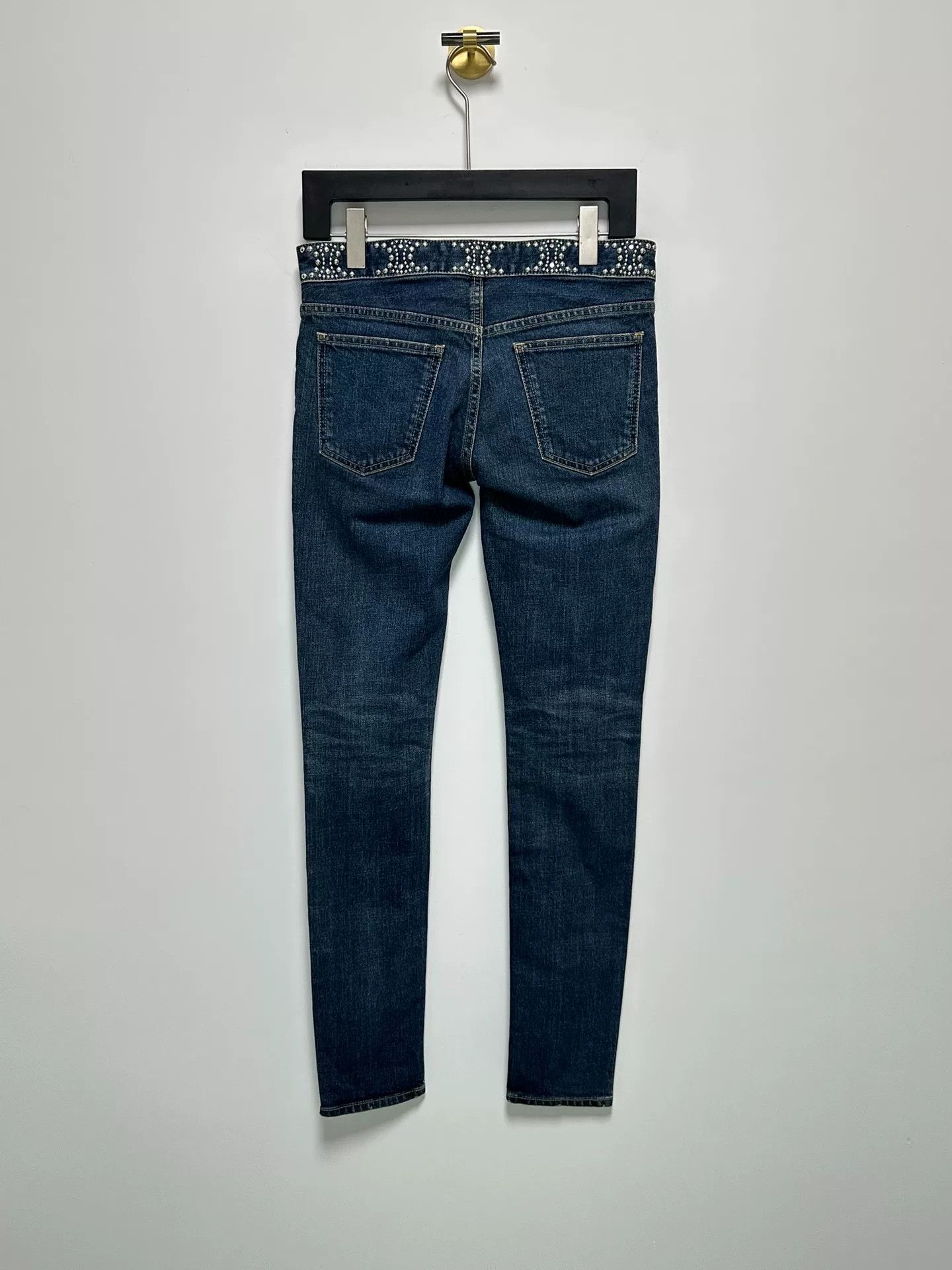 Celine Celine Rivet Triomphe Mid-Rise Jeans Size 26" / US 2 / IT 38 - 2 Thumbnail