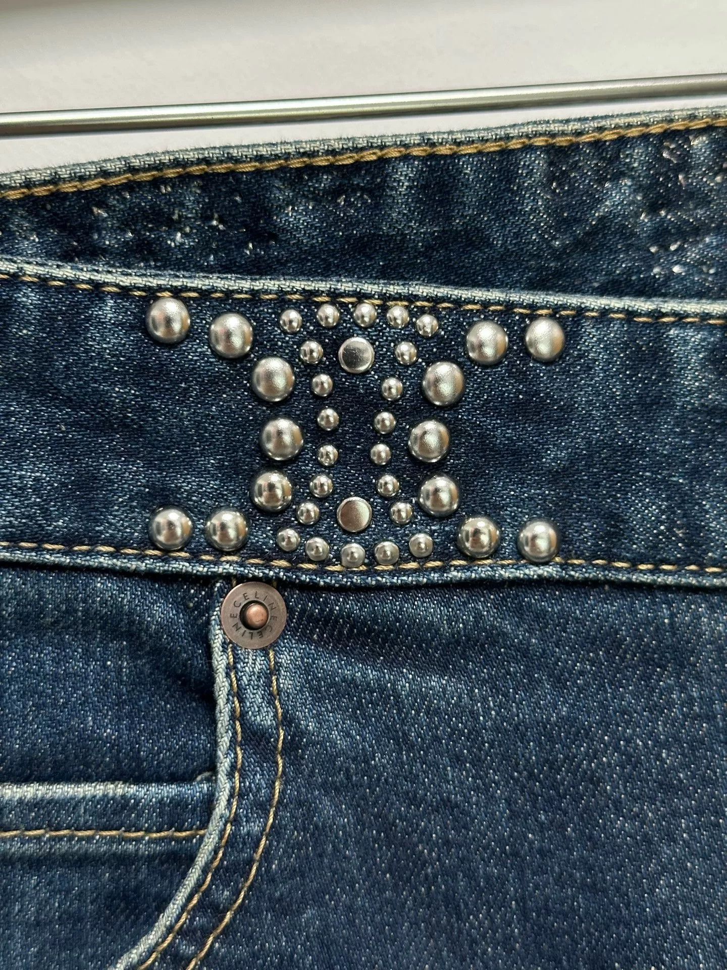 Celine Celine Rivet Triomphe Mid-Rise Jeans Size 26" / US 2 / IT 38 - 6 Thumbnail