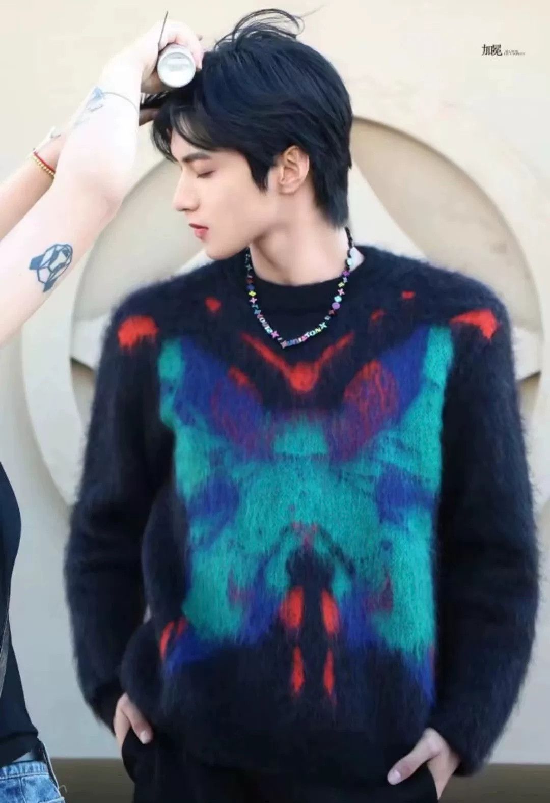 Louis Vuitton Louis Vuitton Graffiti Butterfly Intarsia Sweater Size US M / EU 48-50 / 2 - 7 Thumbnail