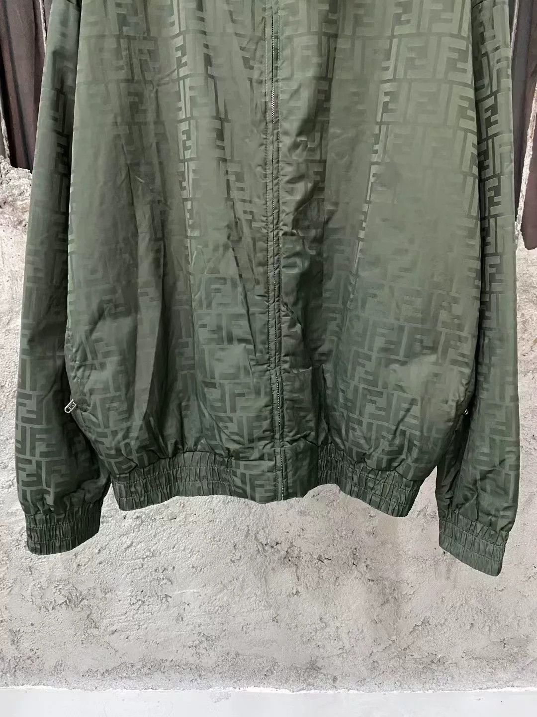 Fendi Fendi Green Monogram Print Jacket Size US L / EU 52-54 / 3 - 4 Thumbnail