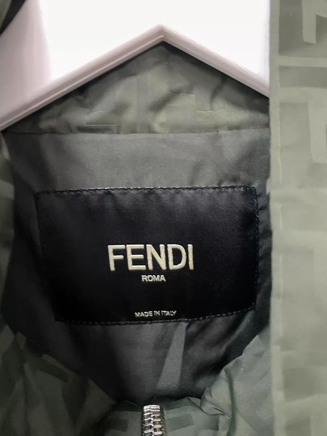Fendi Fendi Green Monogram Print Jacket Size US L / EU 52-54 / 3 - 5 Thumbnail