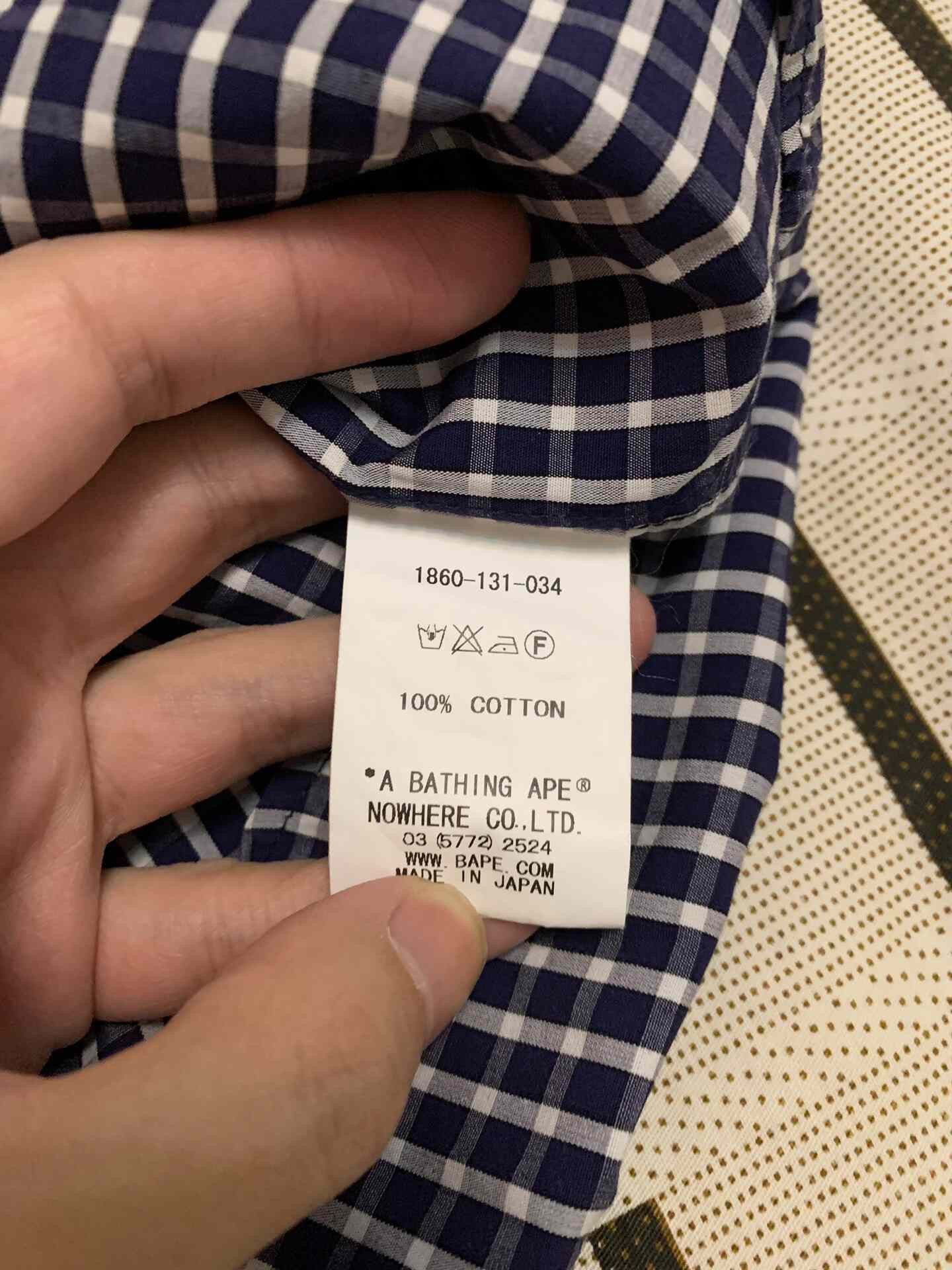 Bape Bape Plaid Ape Head Gold Shirt M Men Size US M / EU 48-50 / 2 - 5 Thumbnail