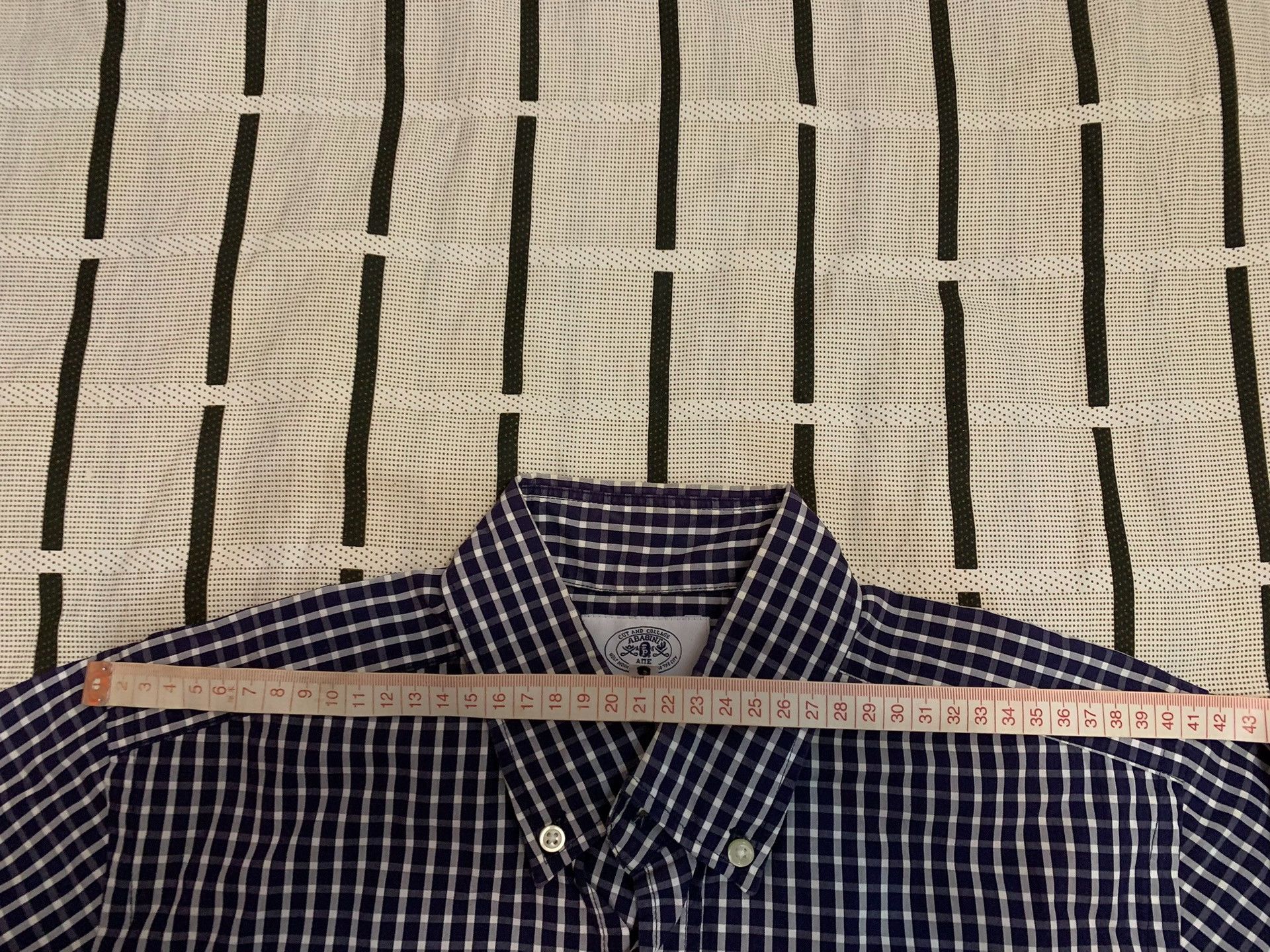 Bape Bape Plaid Ape Head Gold Shirt M Men Size US M / EU 48-50 / 2 - 9 Thumbnail