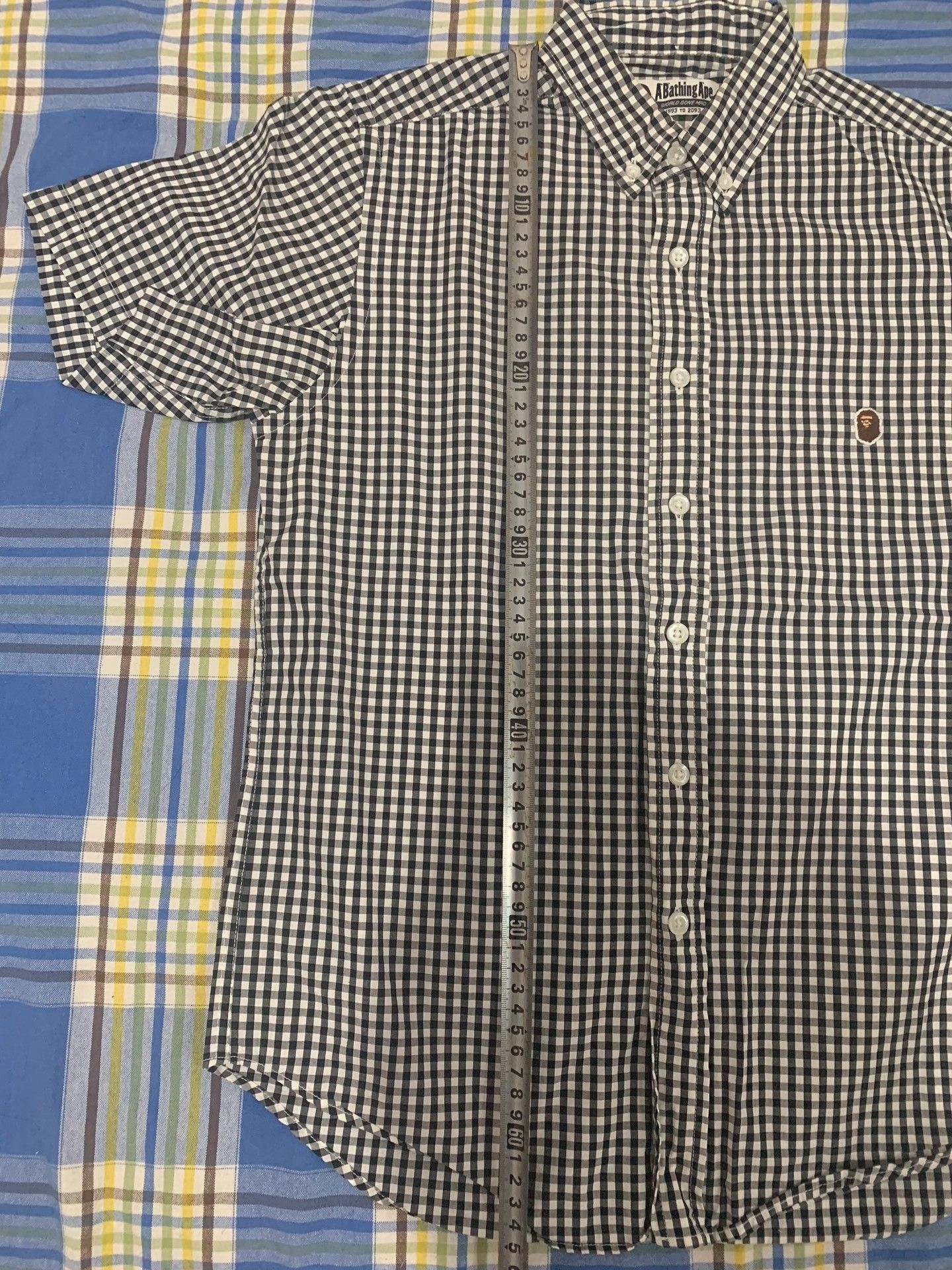 Bape Bape Plaid Black Shirt S Men Size US S / EU 44-46 / 1 - 9 Thumbnail