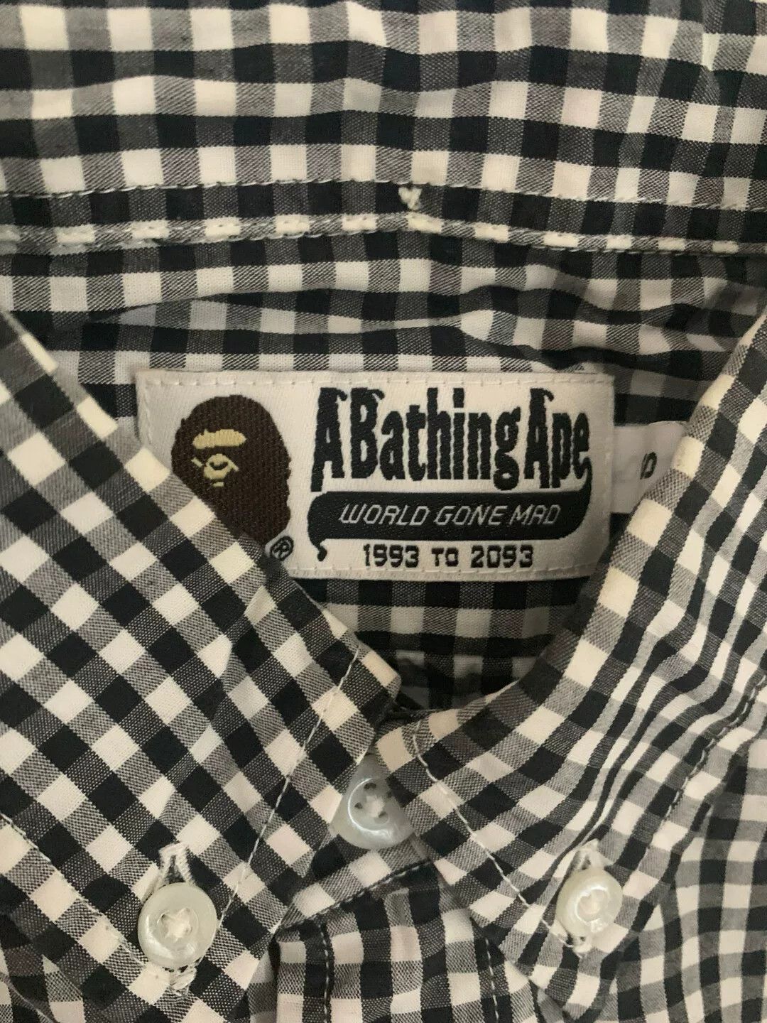 Bape Bape Plaid Black Shirt S Men Size US S / EU 44-46 / 1 - 2 Thumbnail