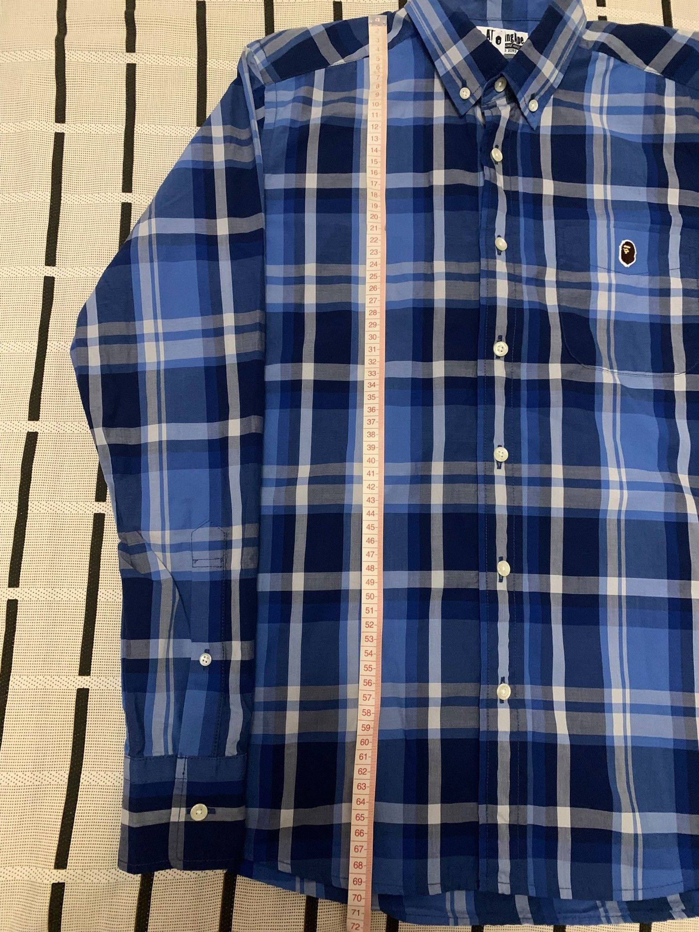 Bape Bape Plaid Blue Shirt M Men Size US M / EU 48-50 / 2 - 6 Thumbnail