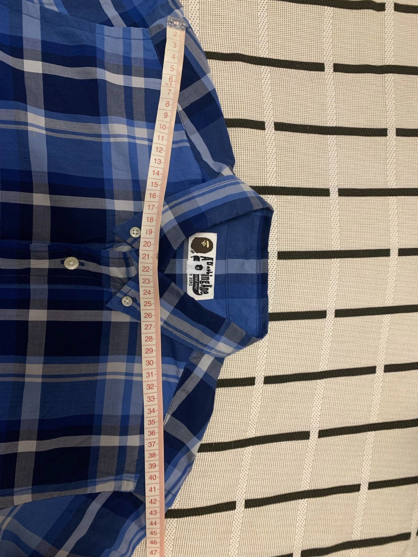 Bape Bape Plaid Blue Shirt M Men Size US M / EU 48-50 / 2 - 8 Thumbnail