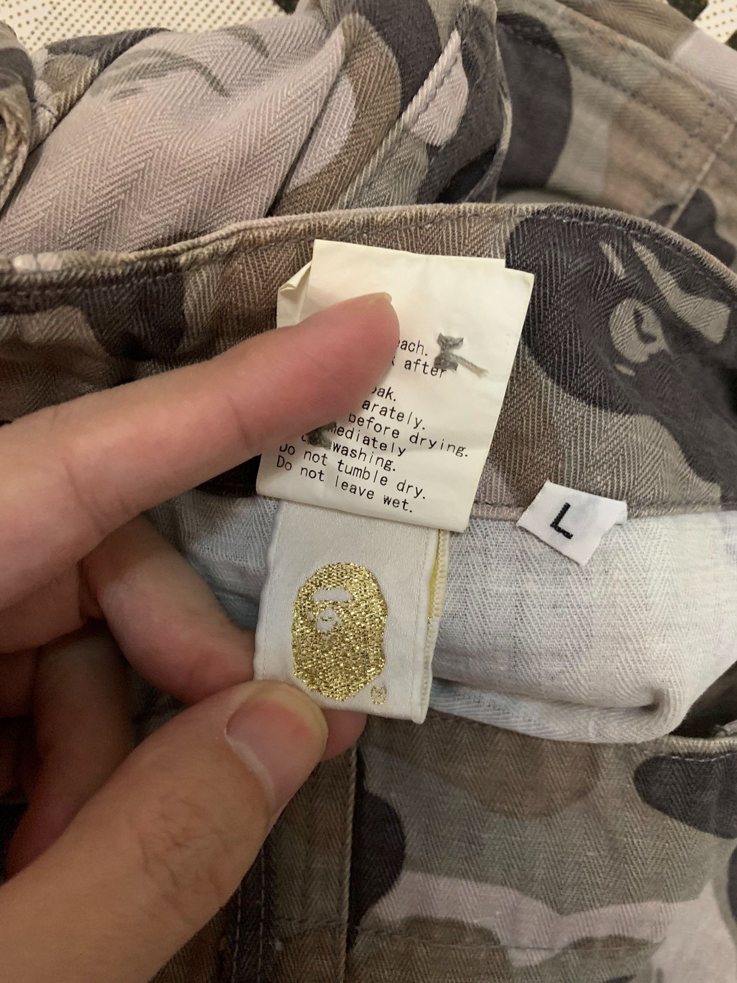 Bape Bape Camo Ape Gold Casual Pants L Men Size US 34 / EU 50 - 7 Thumbnail