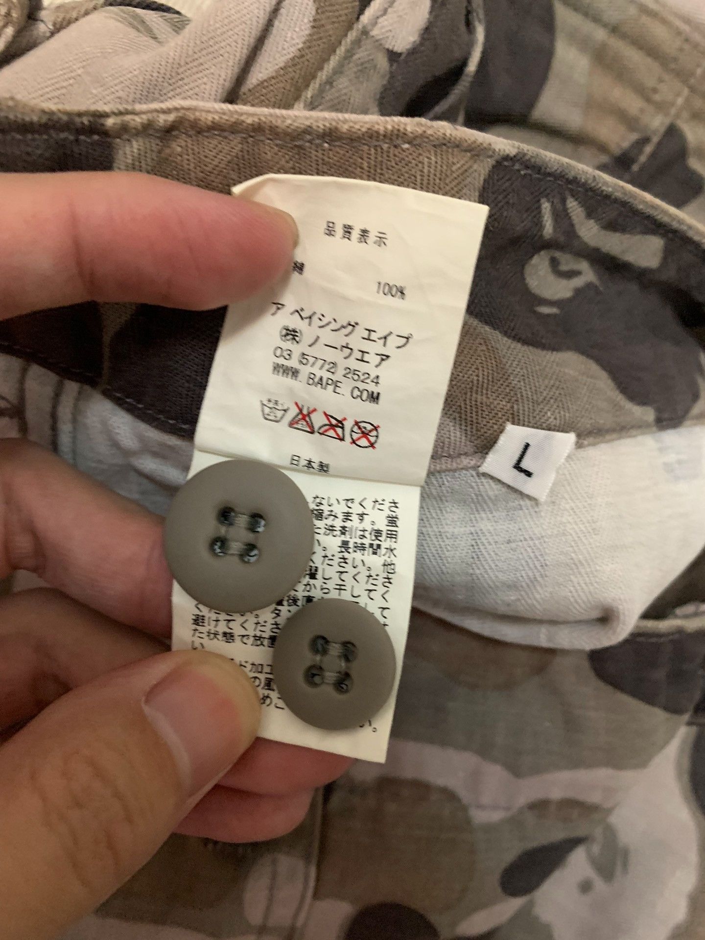 Bape Bape Camo Ape Gold Casual Pants L Men Size US 34 / EU 50 - 6 Thumbnail