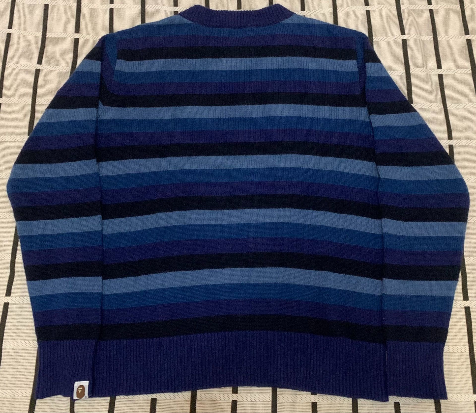Bape Bape Retro Striped Sweater S Men Size US S / EU 44-46 / 1 - 2 Thumbnail
