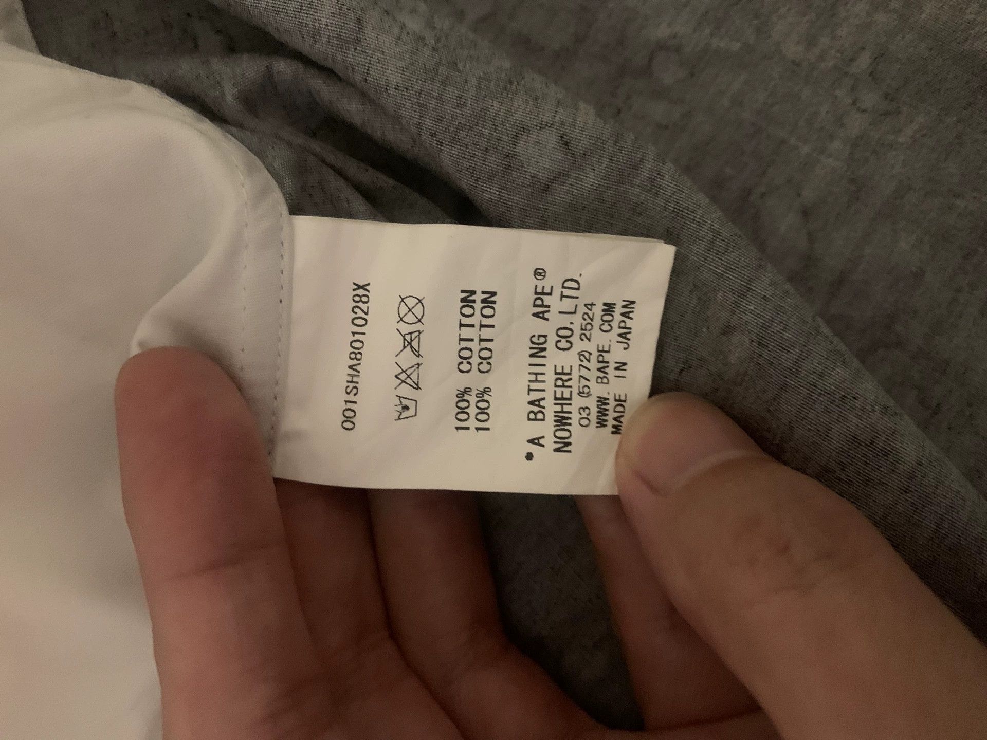 Bape Bape Camo Ape Head Gray Shirt S Men Size US S / EU 44-46 / 1 - 5 Thumbnail
