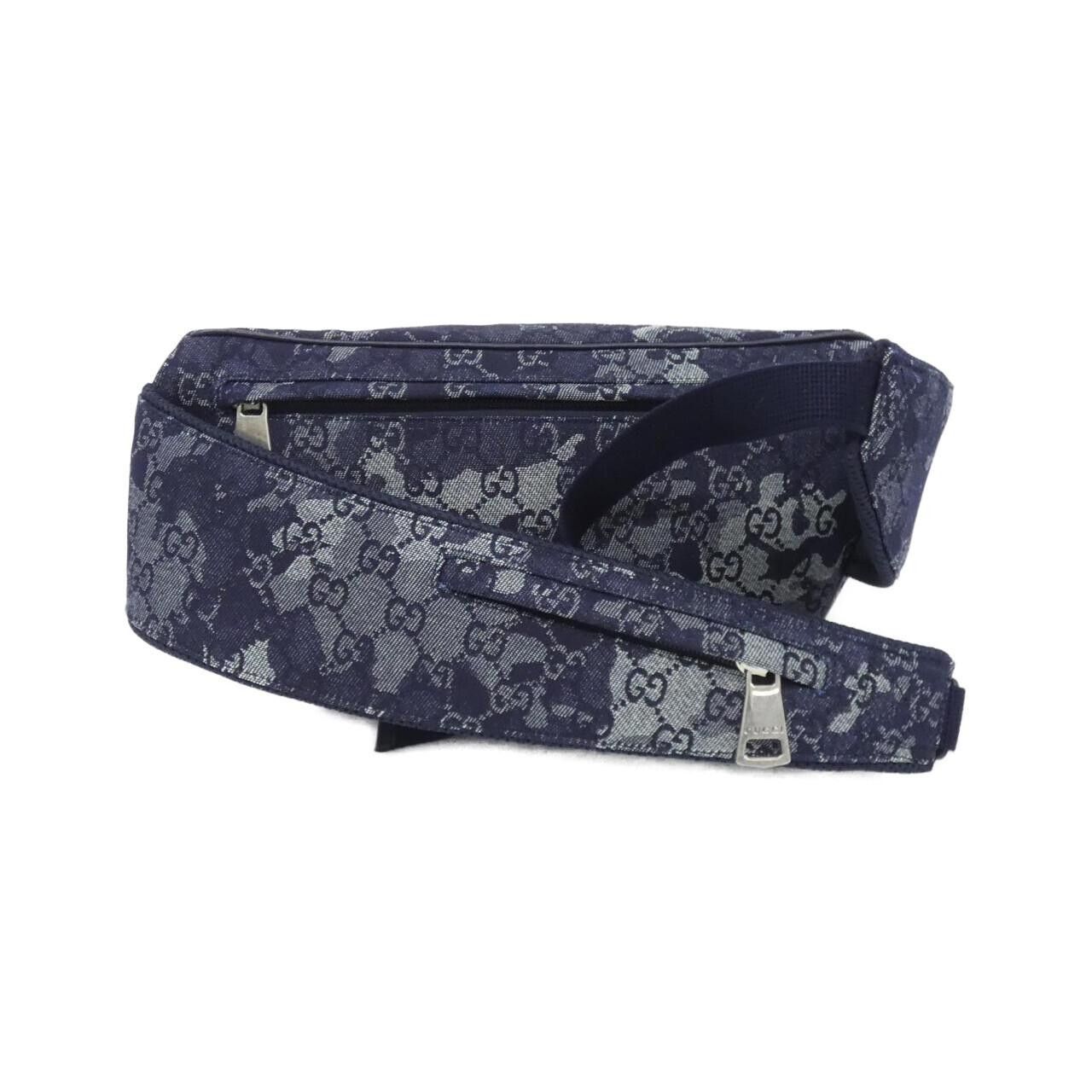 Gucci Gucci Gucci GG Denim Waist Bag Textile Belt Bag 851706 DUTY FREE for USA Size ONE SIZE - 2 Thumbnail