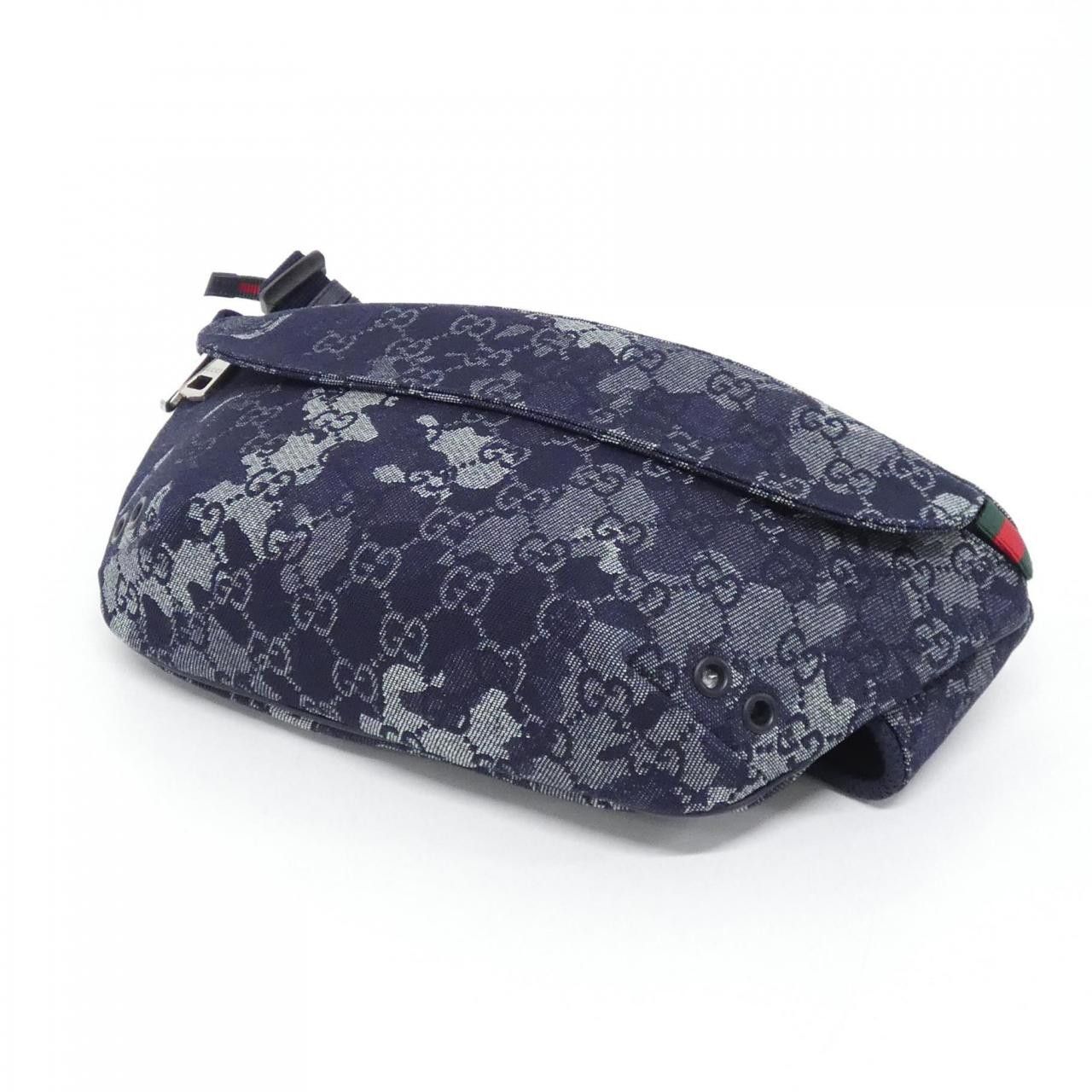 Gucci Gucci Gucci GG Denim Waist Bag Textile Belt Bag 851706 DUTY FREE for USA Size ONE SIZE - 3 Thumbnail
